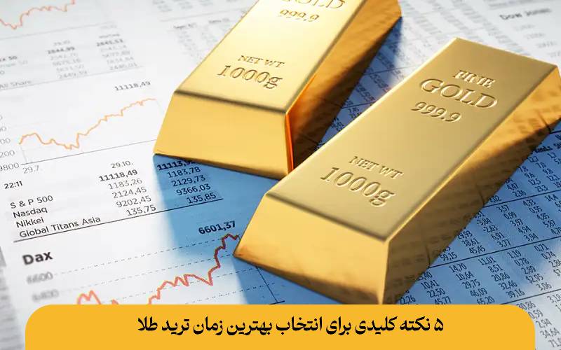 5 نکته کلیدی برای انتخاب بهترین زمان ترید طلا
