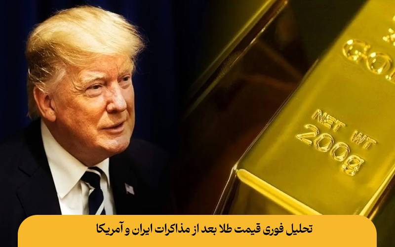 تحلیل فوری قیمت طلا بعد از مذاکرات ایران و آمریکا
