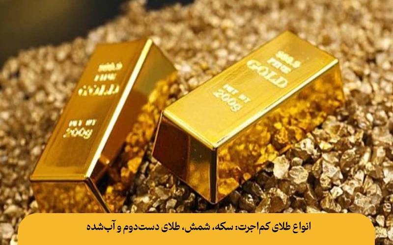 انواع طلای کم‌اجرت: سکه، شمش، طلای دست‌دوم و آب‌شده